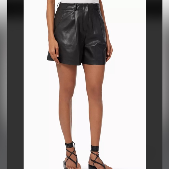 Frankie Shop Black High Waist Shorts - Picture 1 of 4